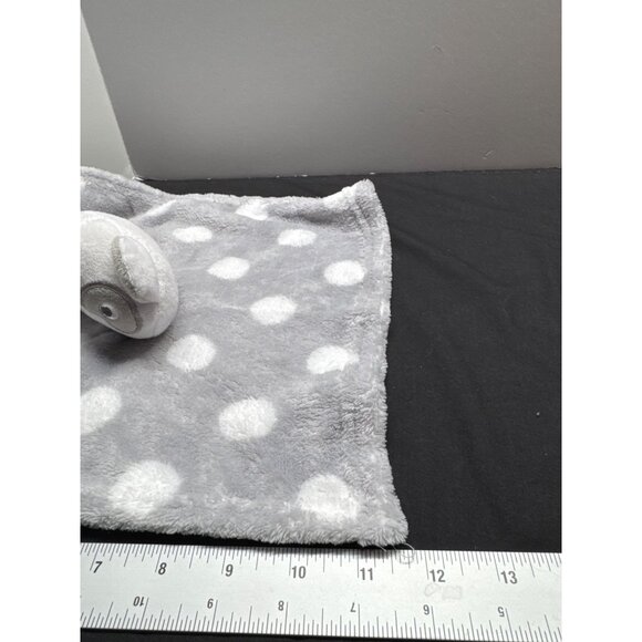 Cudlie Baby Panda Security Blanket Gray & White Polka Dot 100% Polyester Made In - Picture 2 of 5